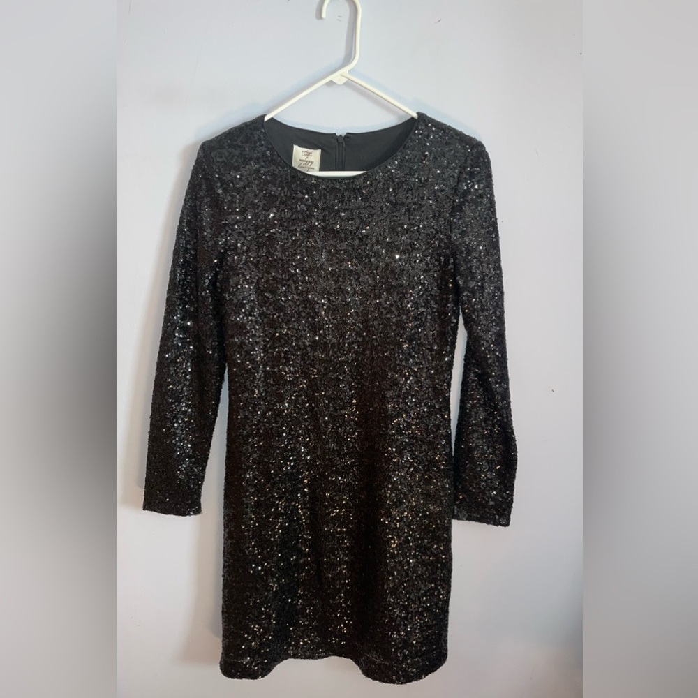 Black Sequin Cocktail Dress Size 4